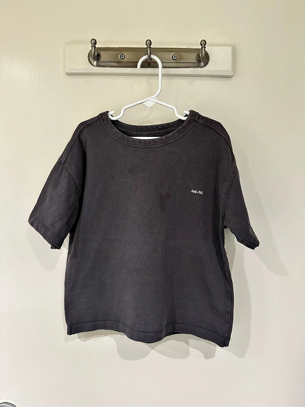 Zara App Ed Short Sleeve Tee Gray Size 6-7 *PLAY*